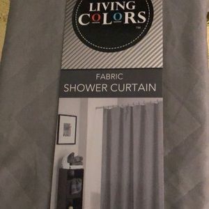 Shower curtain fabric 70" x 72" polyester new grey